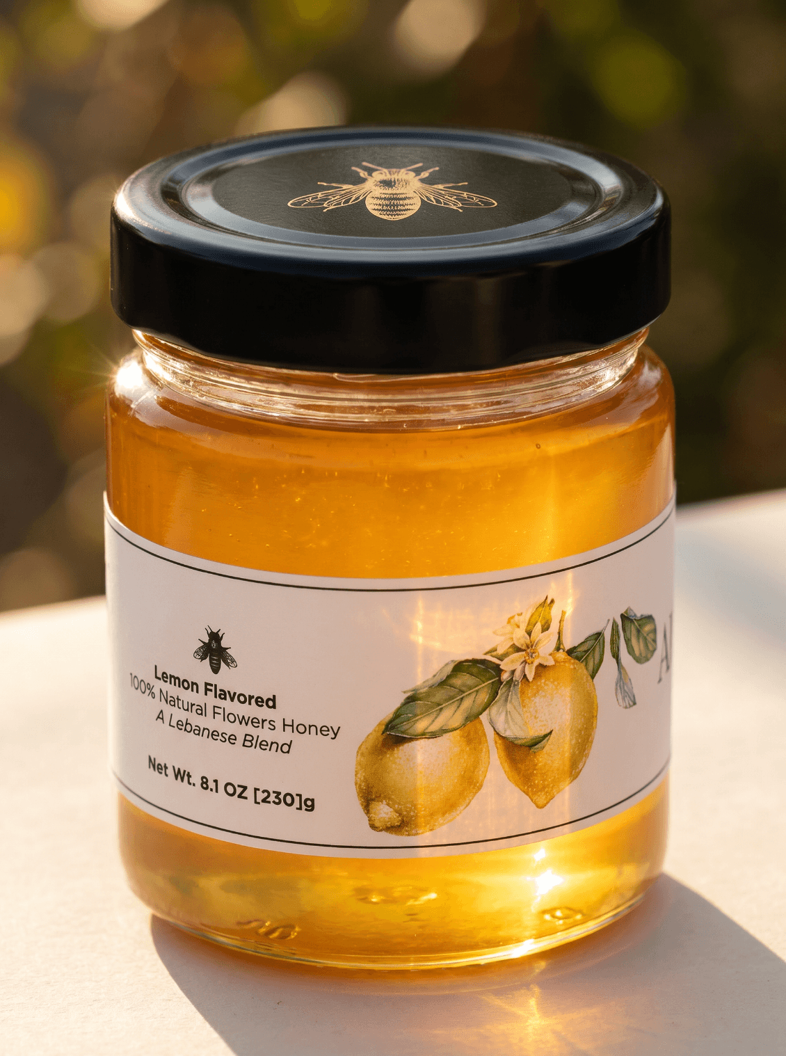 Jar lemon honey photo
