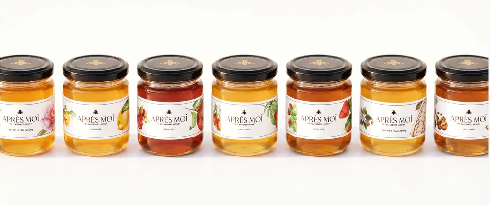 jars with labels