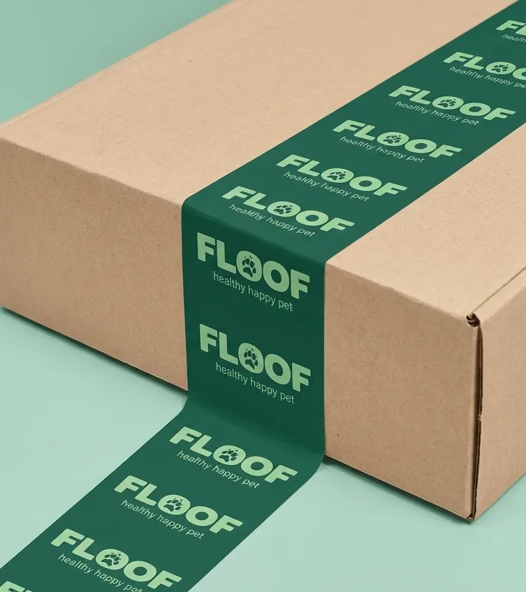 ecom box green sticker floof
