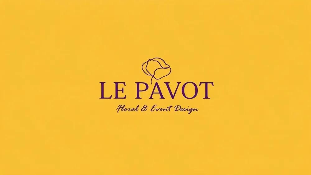 yellow le pavot logo branding marra 