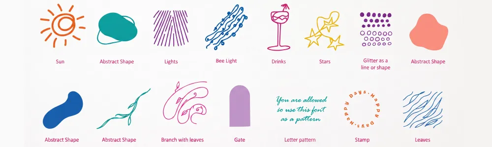 brand element le pavot marra branding illustrations 
