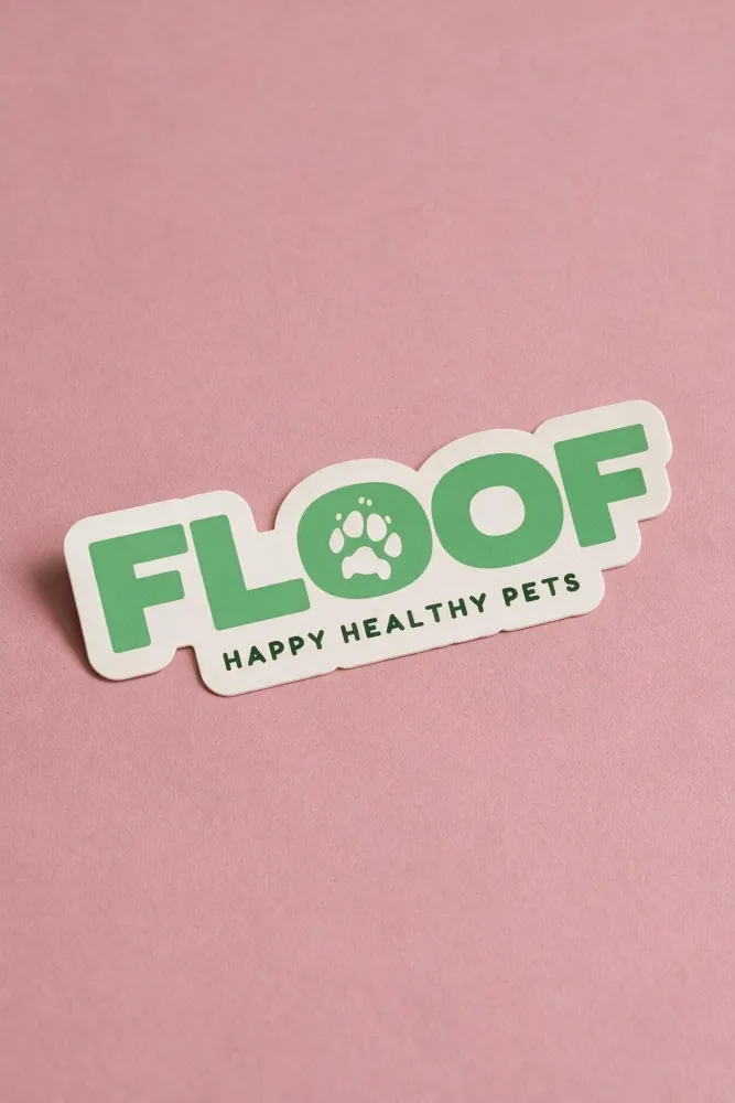 FLOOF Brand Sticker Design