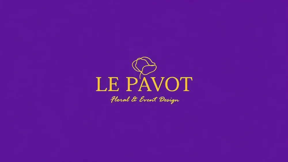 purple le pavot logo marra branding 